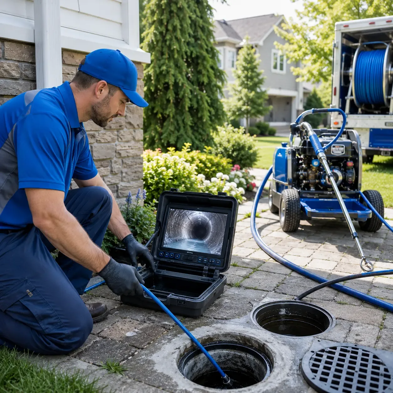 Outdoor drain cleaning professionals serving Woodland, GA